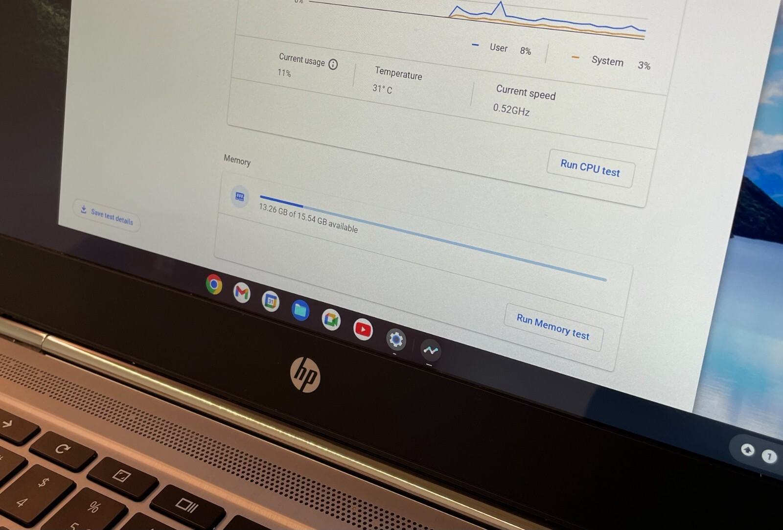 Used HP Chromebook 13 G1 Laptop Intel m7-6Y75 1.20GHz / 16GB RAM / 32GB SSD NT