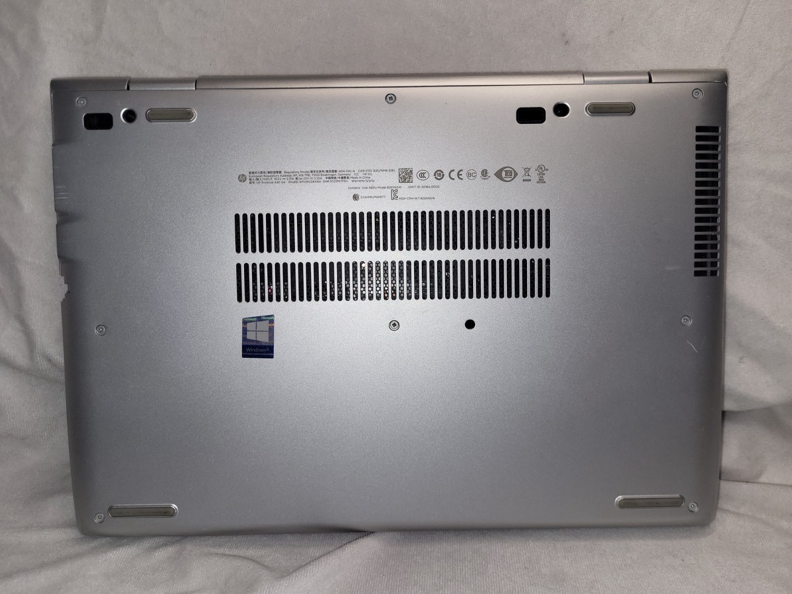 HP ProBook 640 G4 i5-7300u 2.60GHz 8GB RAM Touch Screen No HardDrive