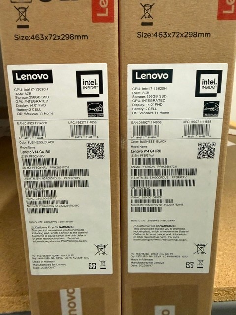 Lenovo 14 G4 Intel i7 13th Gen 14″ FHD 8GB RAM 256GB SSD Win 11 Home