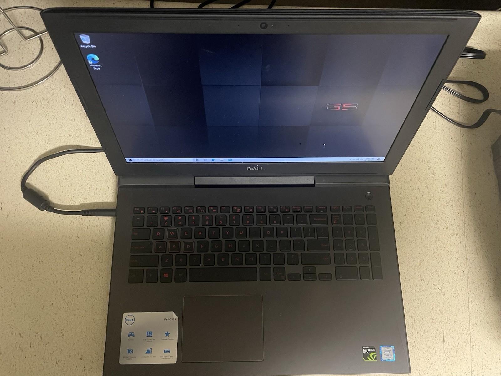 Dell G5 5587 gaming laptop 8GB RAM Nvidia GeForce GTX 1060 with Max-Q Design 6GB