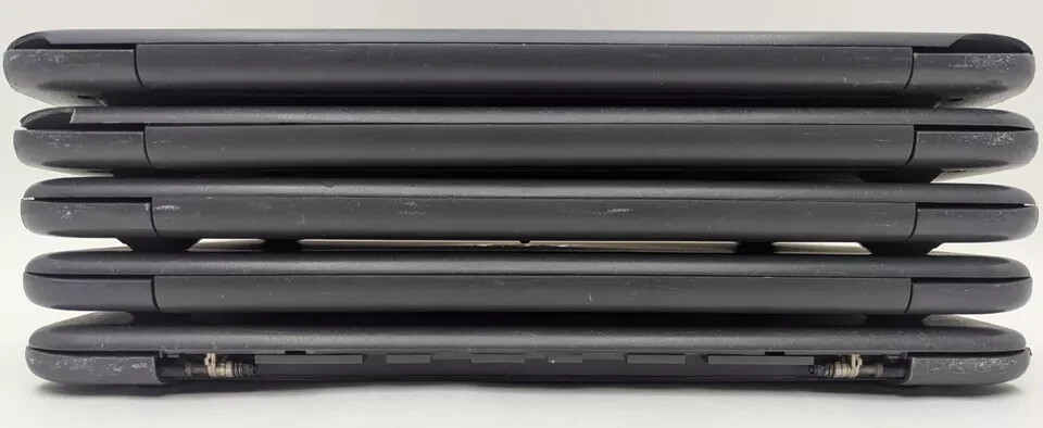 Lot of 5 HP Chromebook 11 G6 EE 11.6″ Celeron N3350 1.10GHz 4GB RAM 16GB eMMC