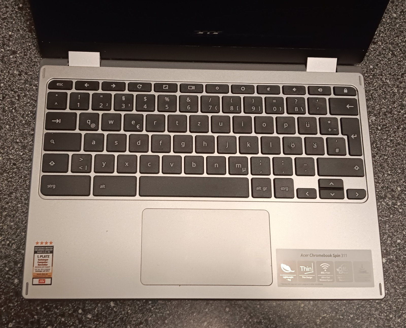 Acer Chromebook Spin 311 CP311-3H series 11.6” touch mint condition 64 GB, 4 GB.