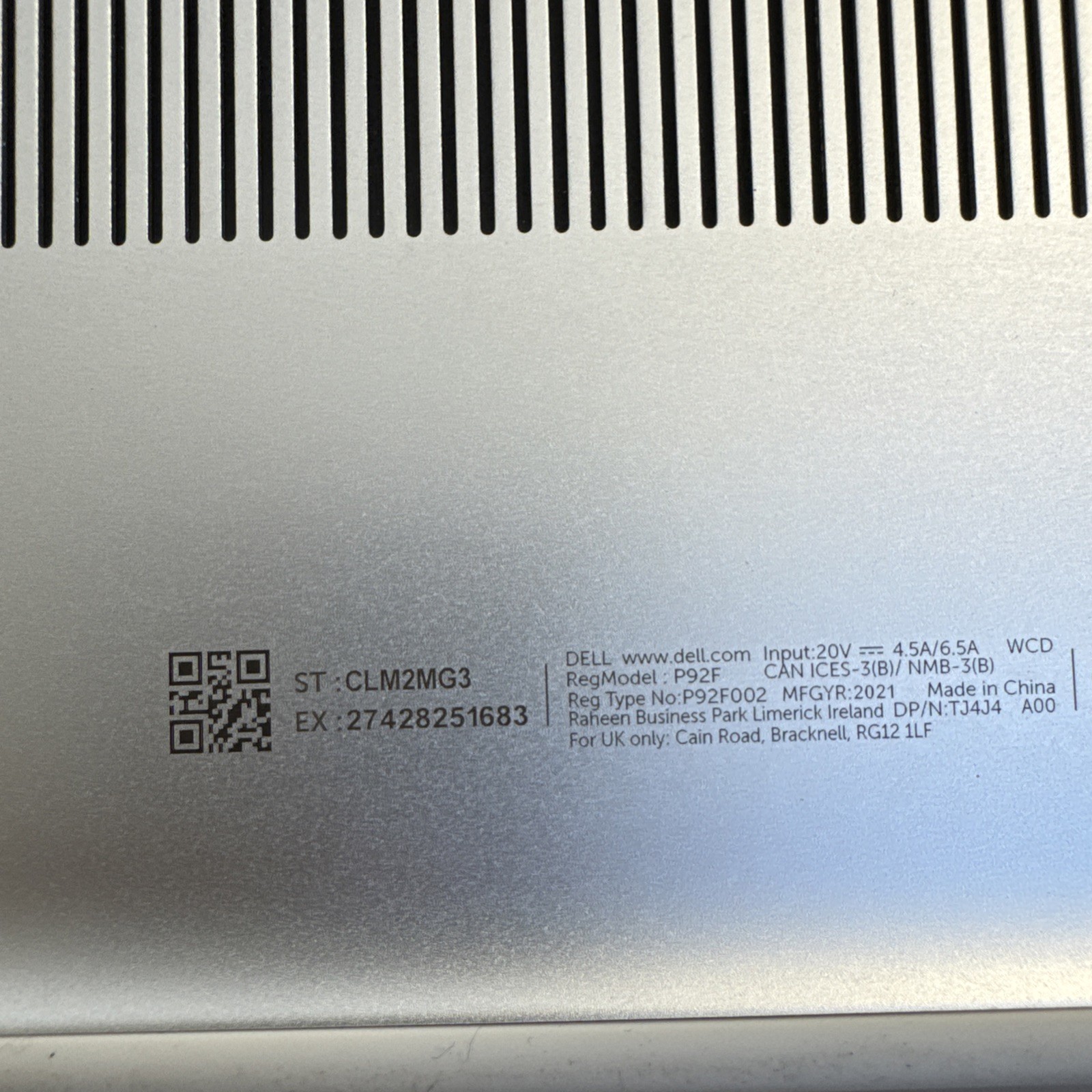Dell XPS 15 9510 15” Intel Core i5-11400H @2.70GHz 16GB RAM 512GB SSD W11P