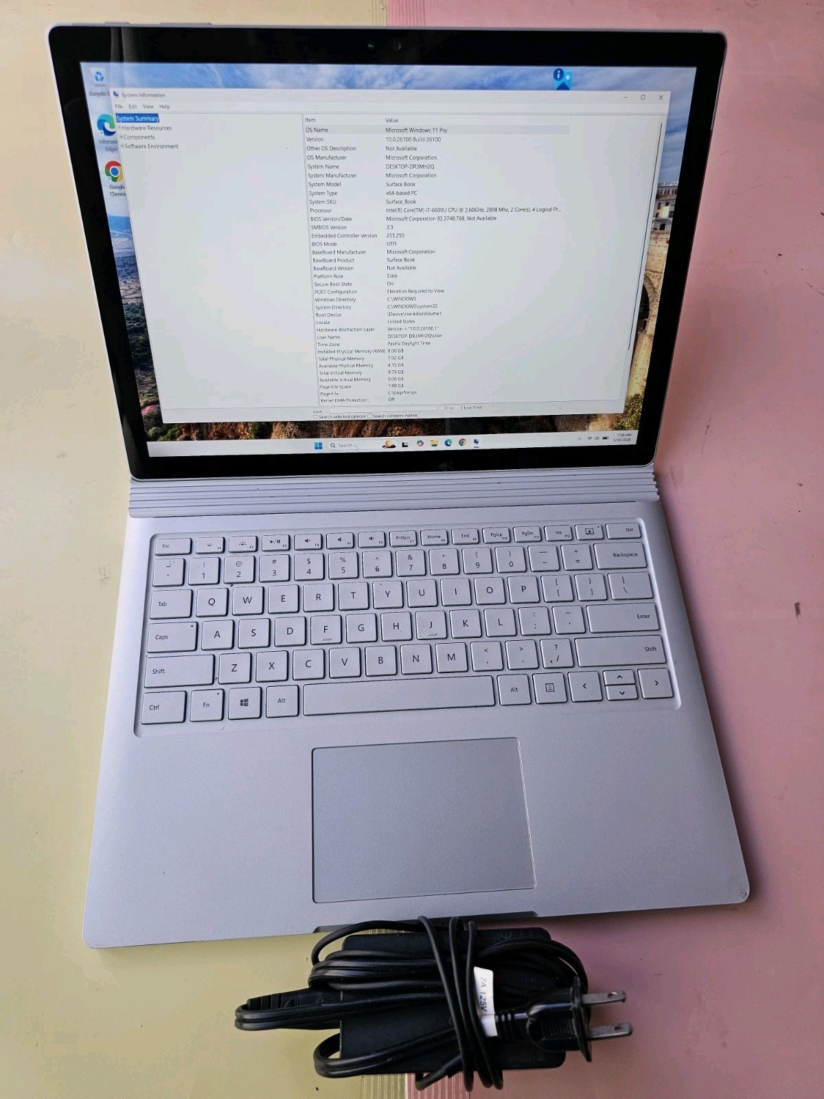 Microsoft Surface Book Core i7-6600U 8GB RAM 256GB SSD NVIDIA BLUETOOT 3000×2000