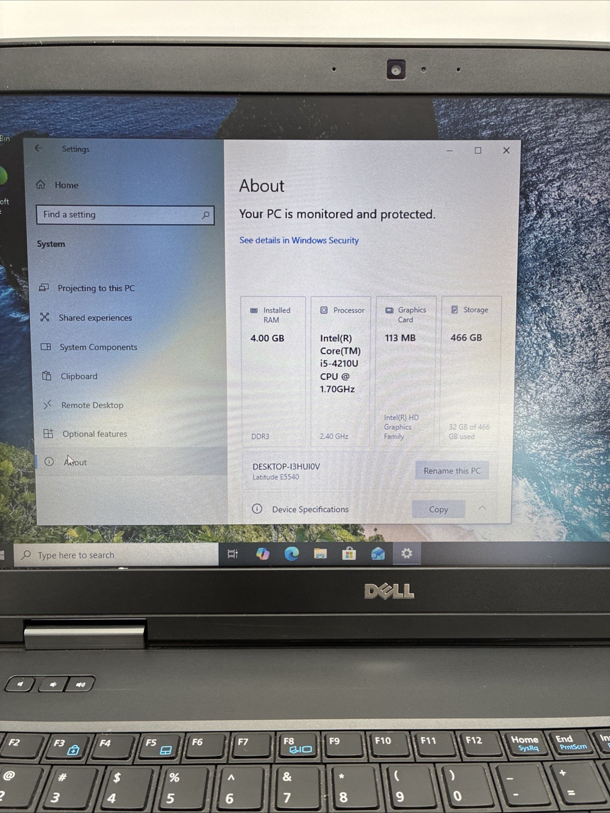 Dell Latitude E5540 Laptop Intel Core i5-4210U + 4GB DDR3 RAM + 500GB HDD (L5)