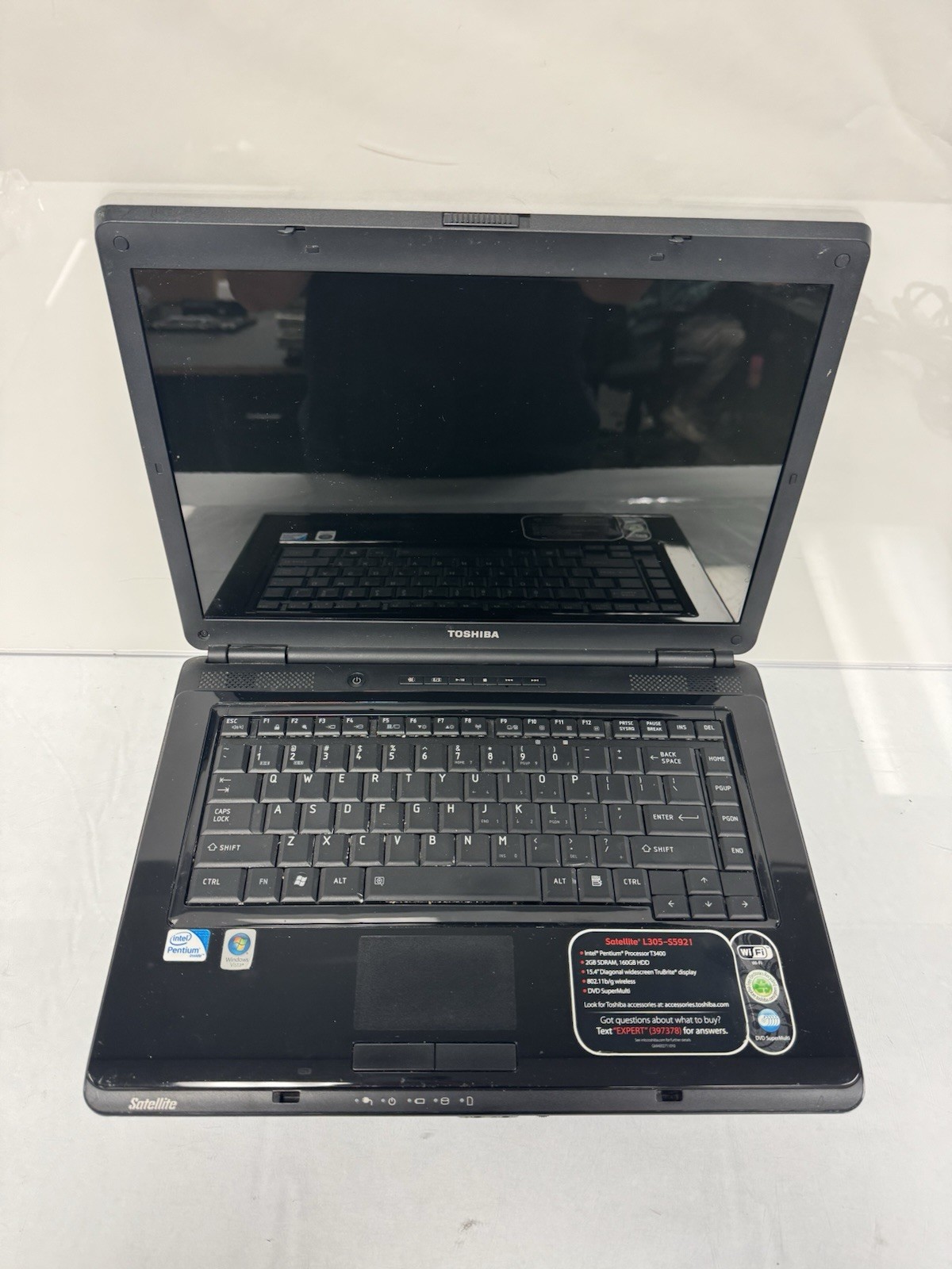 Toshiba Satellite L305-S5921 Intel Pentium Dual T3400 @2.16GHz 1GB Ram No HDD