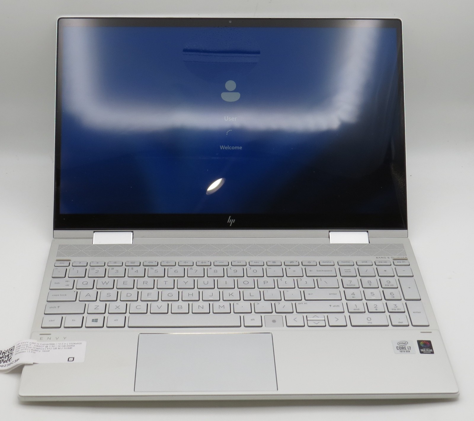 HP ENVY x360 i7-1065G7 @ 1.5GHz 16GB DDR4 512 m2 15.6″ touch Win 11 Pro