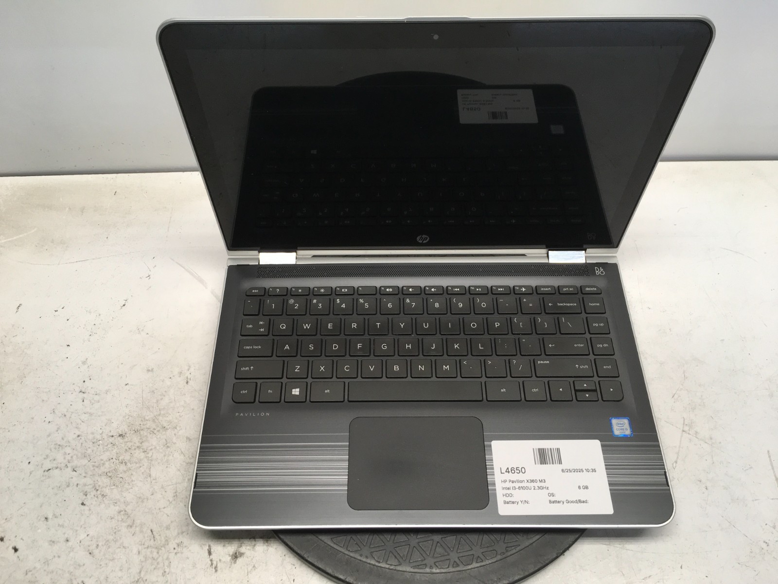 HP Pavilion m3-u001dx Intel i3-6100U 2.3GHz 6 GB NO HDD