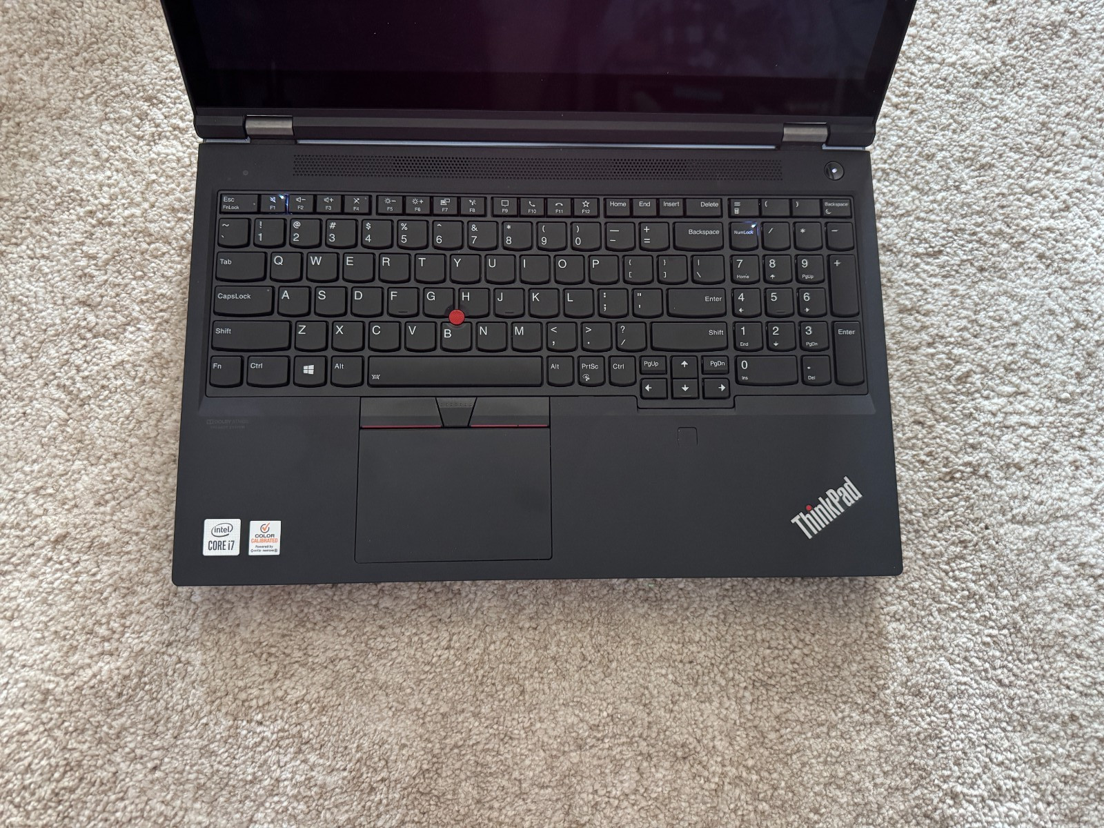 Lenovo ThinkPad P15 Gen 1 i7-10750H 32GB T1000 4K Touch 1.25TB W11 Pro w/Charger