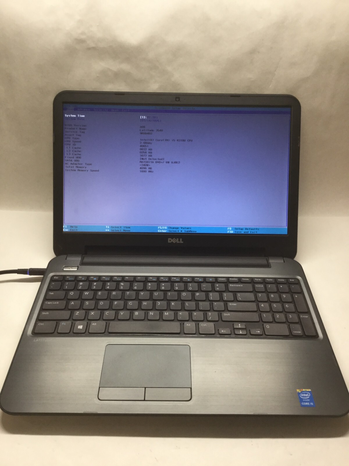 Dell Latitude 3540 15″ Laptop Intel Core i5 4th Gen – BOOTS TO BIOS -MZ