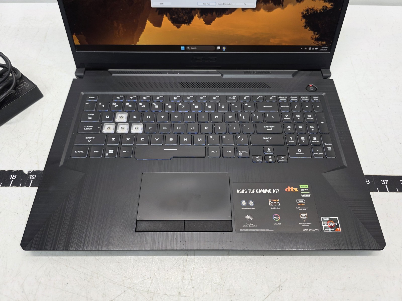 ASUS TUF Gaming A17 (FA706NFR) Ryzen 7 7435HS 8GB 512GB SSD GeForce RTX 2050