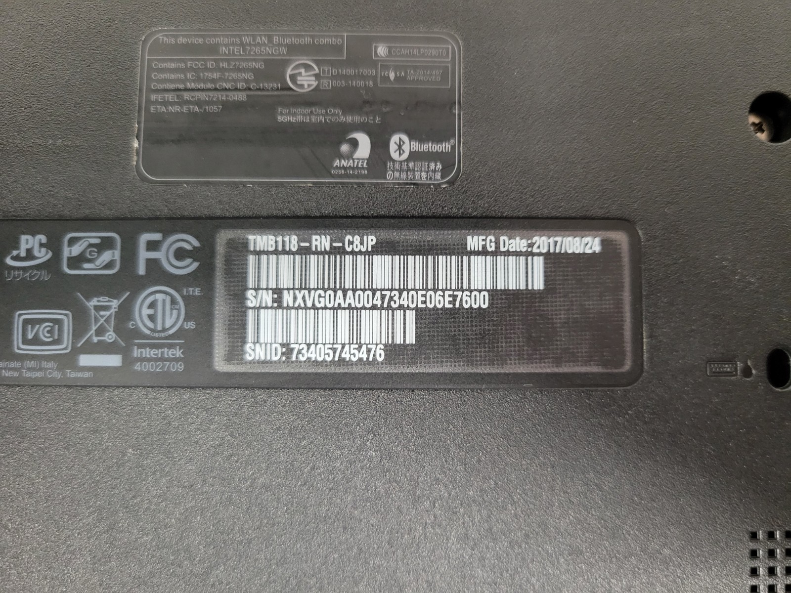 12x Acer Travelmate Spin TMB118-RN-C8JP 4GB RAM 64GB SSD *BIOS/Read* | C1086DS*