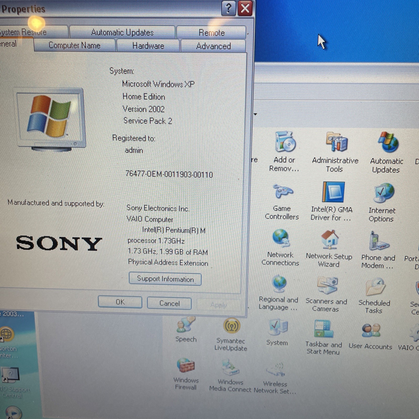 VINTAGE Sony Pcg 7M1L LAPTOP PRISTINE CONDITION, RESET TO OOB CONDITION