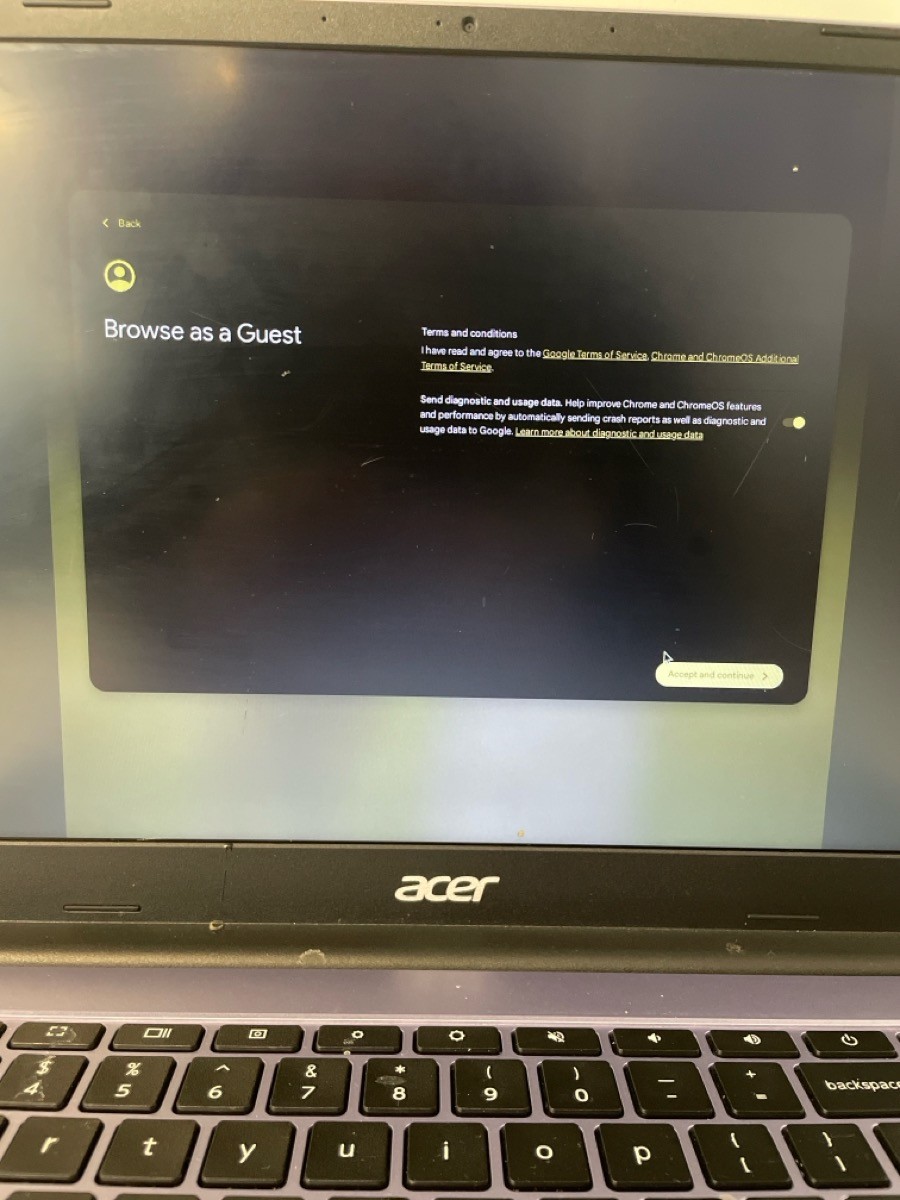 ACER CHROMBOOK 315 PREV ACCOUNT ATTACHED (P18026031)