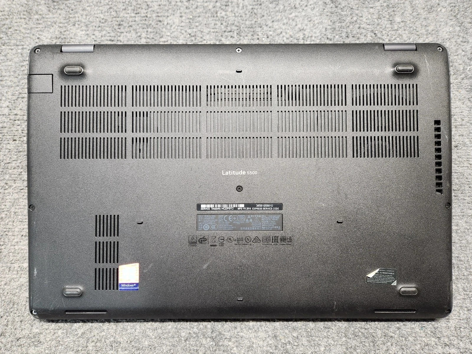 Dell Latitude 5500 15.6″ Laptop Intel Core i5-8365U 1.60GHz 8GB RAM 256GB SSD