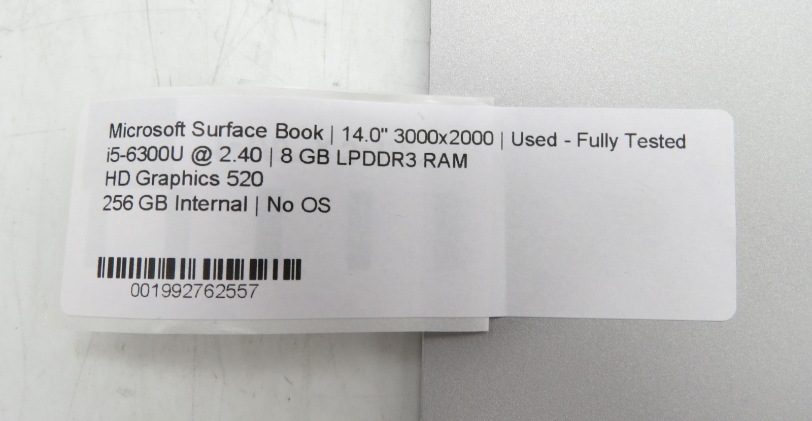 Microsoft Surface Book 13″ i5-6300U @ 2.4 8GB RAM 256GB Internal NVIDIA No OS