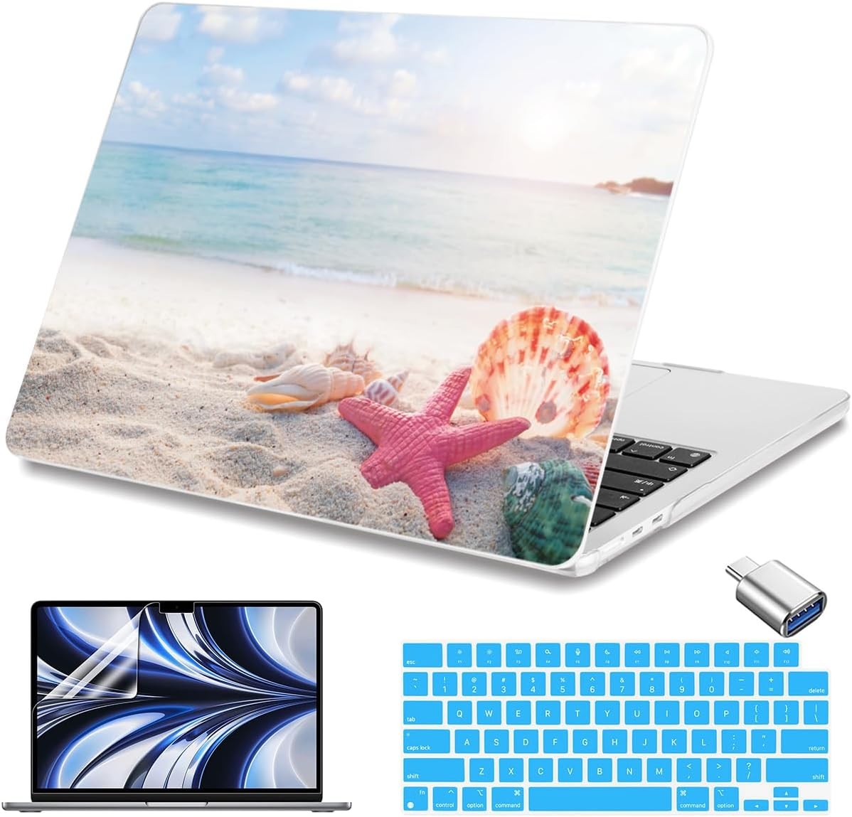 MacBook Air 13.6 inch Case M5 A3449 A3240 A3113 A2681 (2026 2025 2024 2023)