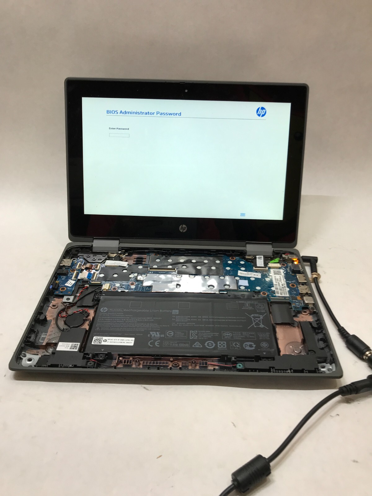 Lot of 40 HP ProBook X360 11 G5 EE Celeron 4GB RAM 64GB eMMC Parts BIOS LOCK -DW