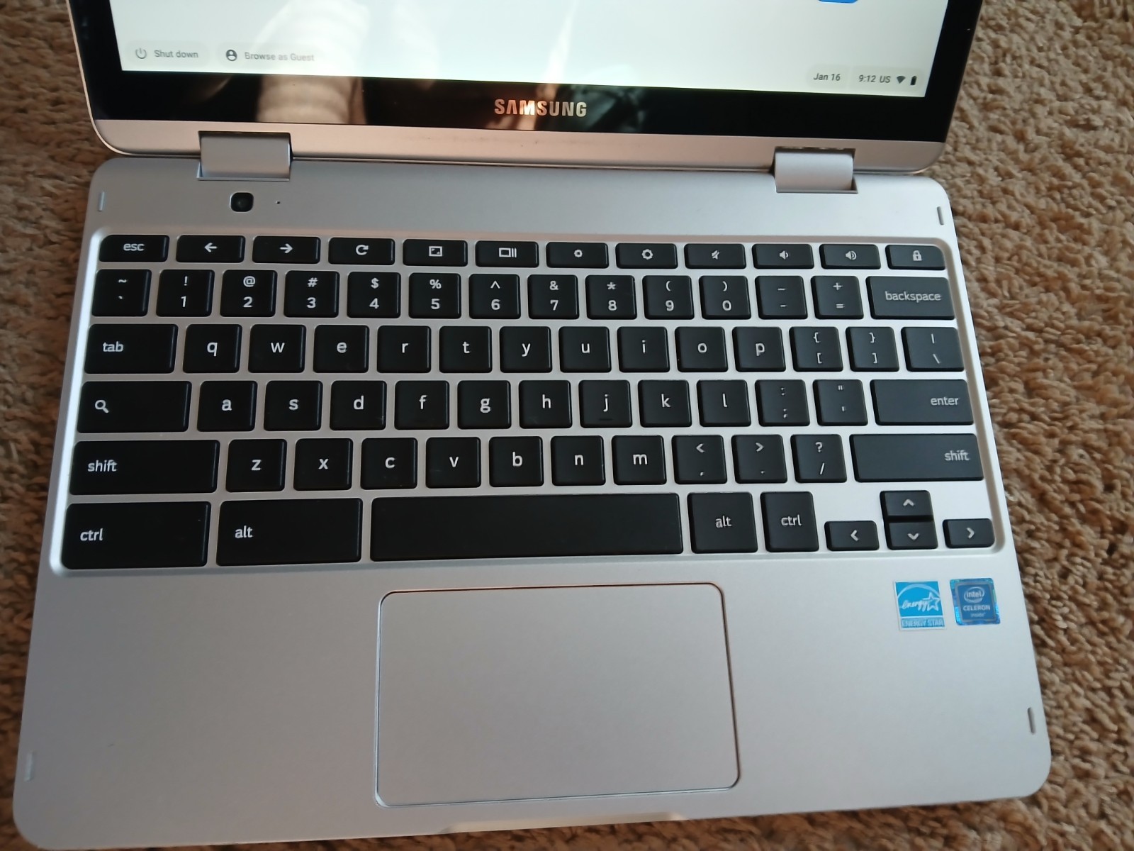 Samsung ChromebookPlusV2 XE520QAB-K04US 4GB 64GB eMMC intel Celeron 3965y
