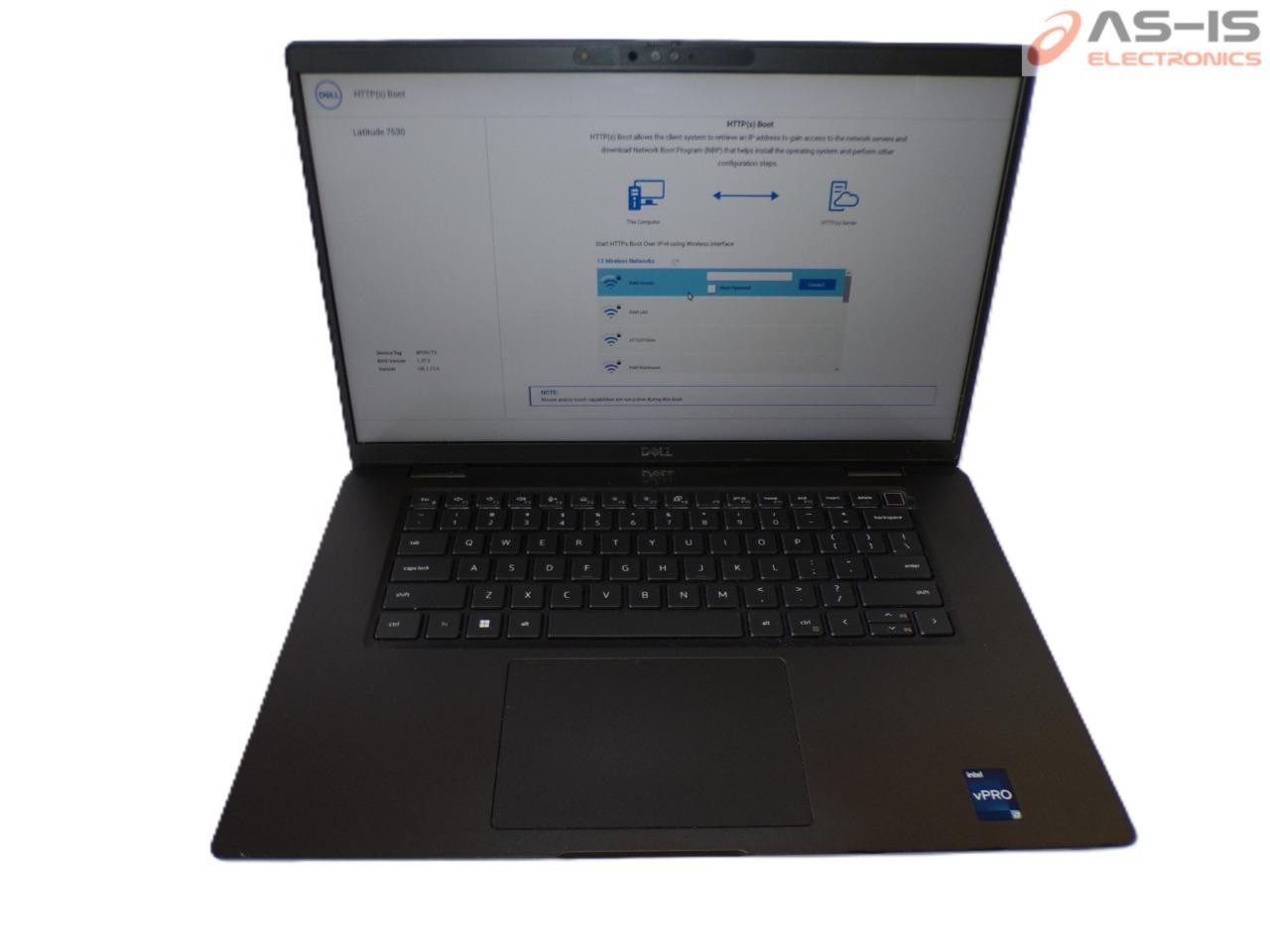 *AS-IS* Dell Latitude 7530 15.6” 12th Gen Core i7-1265U 16GB No SSD (Z2995)
