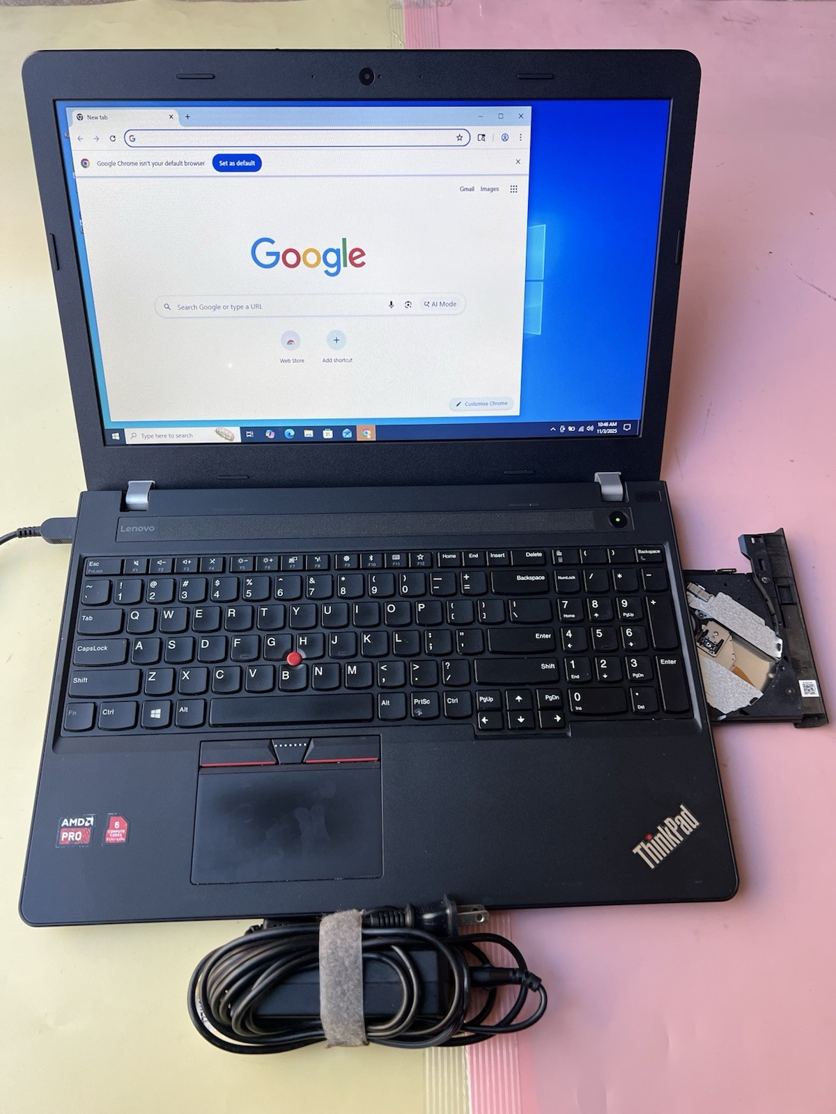 Lenovo ThinkPad E575 AMD PRO A6-9500B R5, 6 COMPUTE 1000GB HDD 8GB WEBCAM HDMI