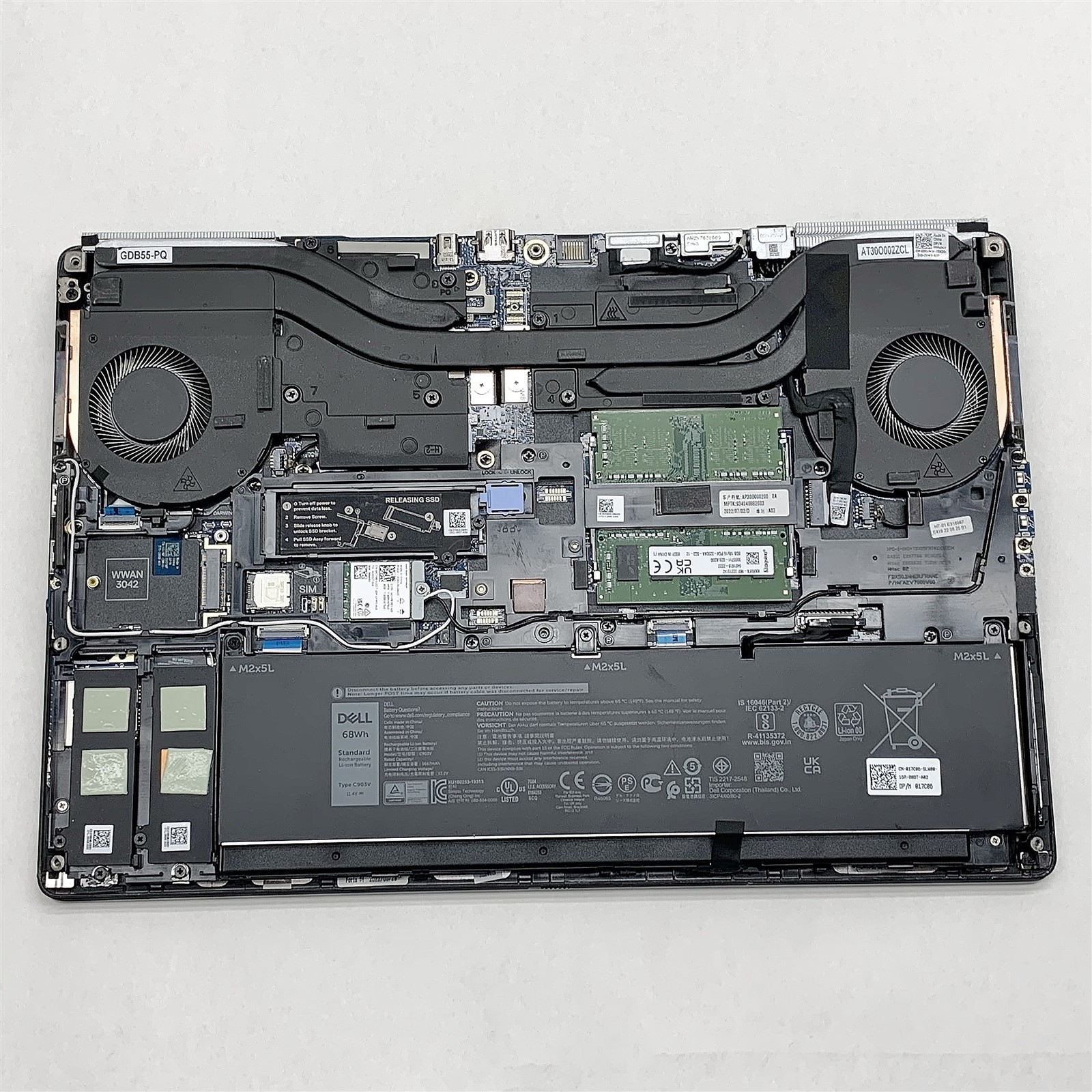 Dell Precision 7560 Laptop Intel i7 11850H 2.50GHZ 15.6″ FHD 32GB NO HDD T1200