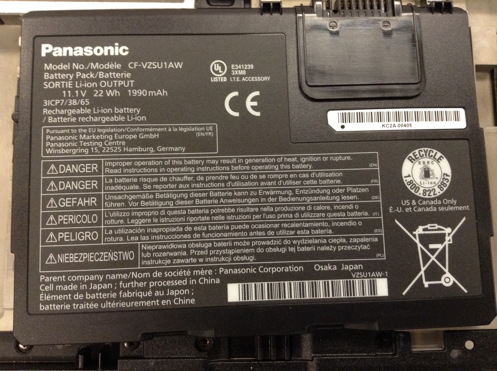 Panasonic Toughbook CF-33 MK1 i7-7600U 16GB 256GB SSD Touch, 2x Battery, 14K HRS