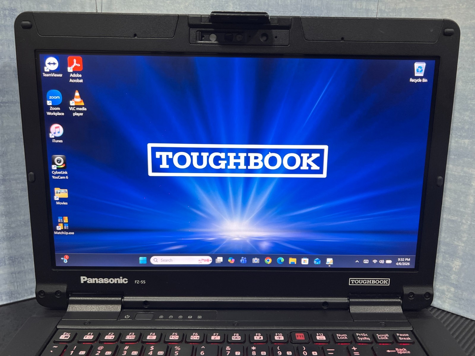 Panasonic Toughbook FZ-55FZ-14VM i7-1185G7,16GB,256GB(NVMe),Iris Xe video,490Hrs