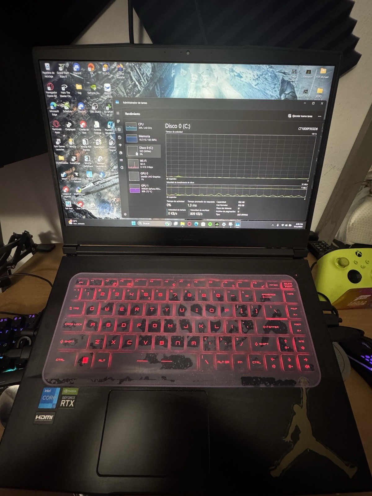 MSI GF63 Thin 11UC Gaming Laptop Intel i5 11400h Rtx 3050 1tb Ssd 16gb Ram
