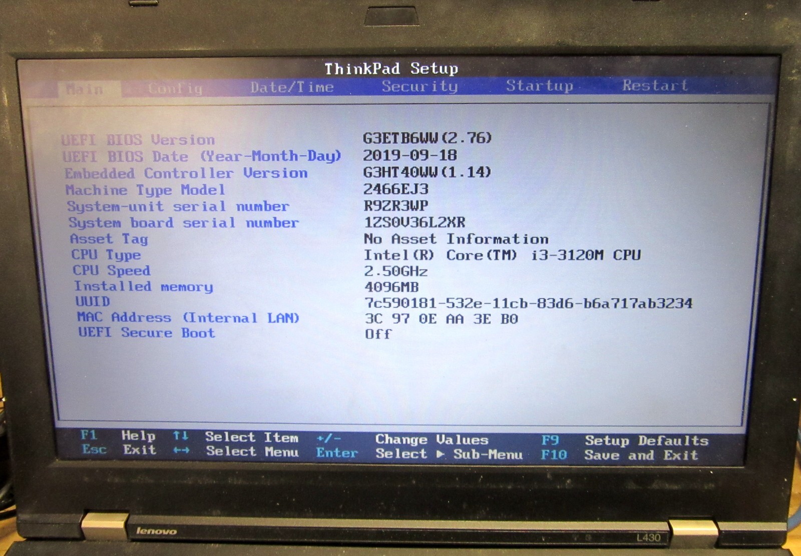 Lenovo ThinkPad L430 14″ Laptop Intel Core i3 4GB 0GB Win 7 or 10