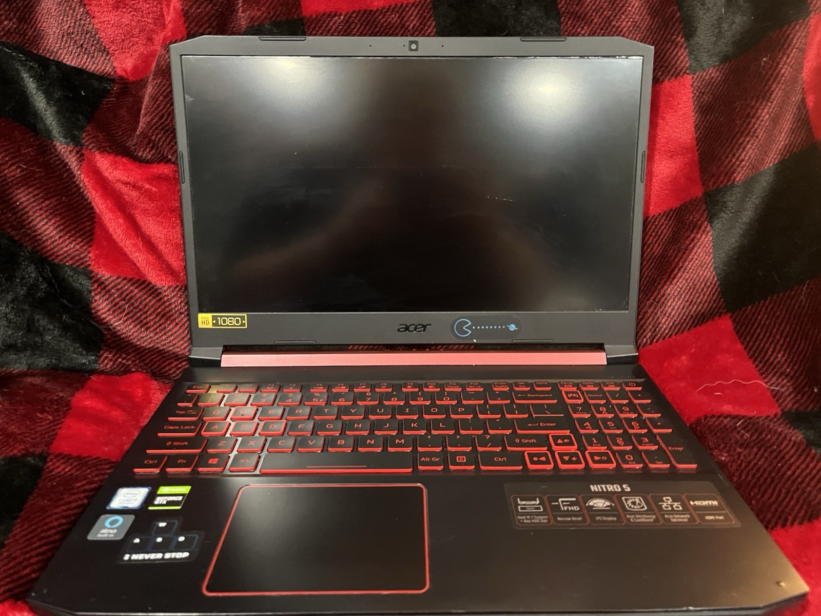 Acer Nitro 5 AN515-54-5812 Gaming Laptop Intel Core i5 GTX Black