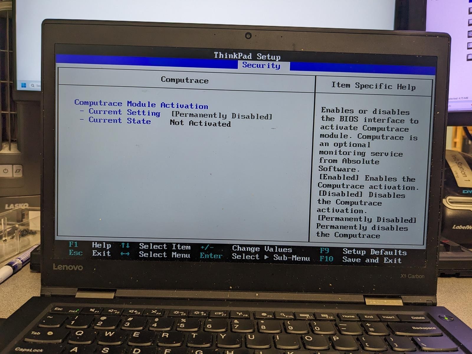LENOVO THINKPAD X1 CARBON 4TH GEN i5-6300U @ 2.40GHz, 8GB RAM, NO HDD/OS