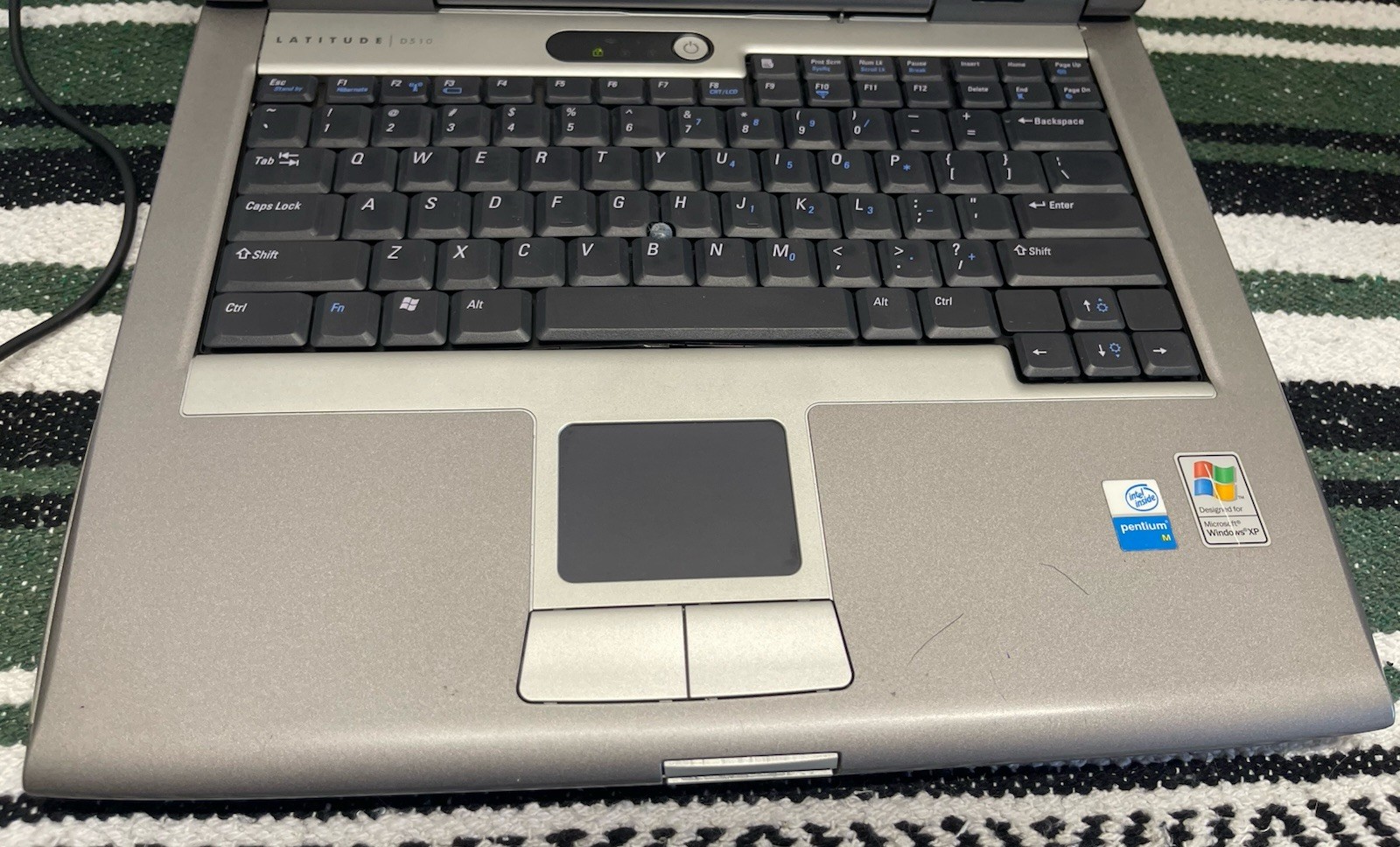 Working Vintage Dell Latitude D510 Windows 2000 Laptop Serial Printer USB Port