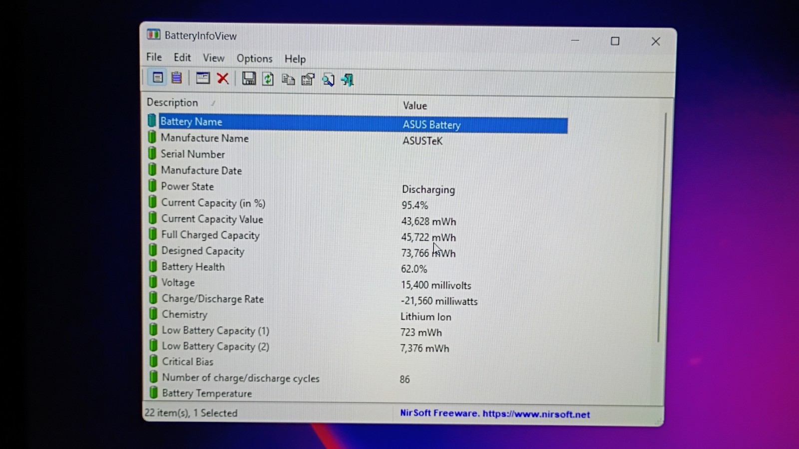 ASUS UX550VE 15.6in i7-7700HQ 16GB 512GB SSD GTX 1050 Ti Win11