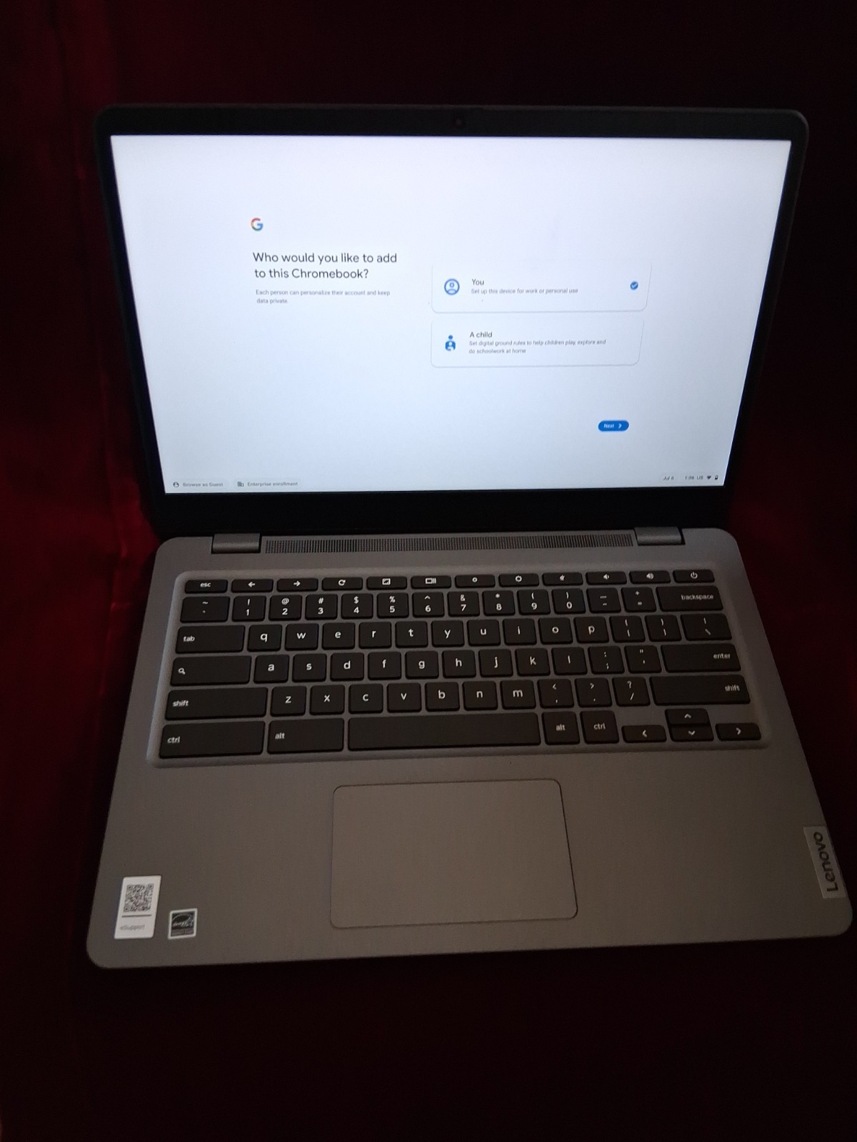 Lenovo 14e Chromebook Gen 2 14″ Touchscreen AMD 3015Ce, 4GB RAM, 32GB EMMC
