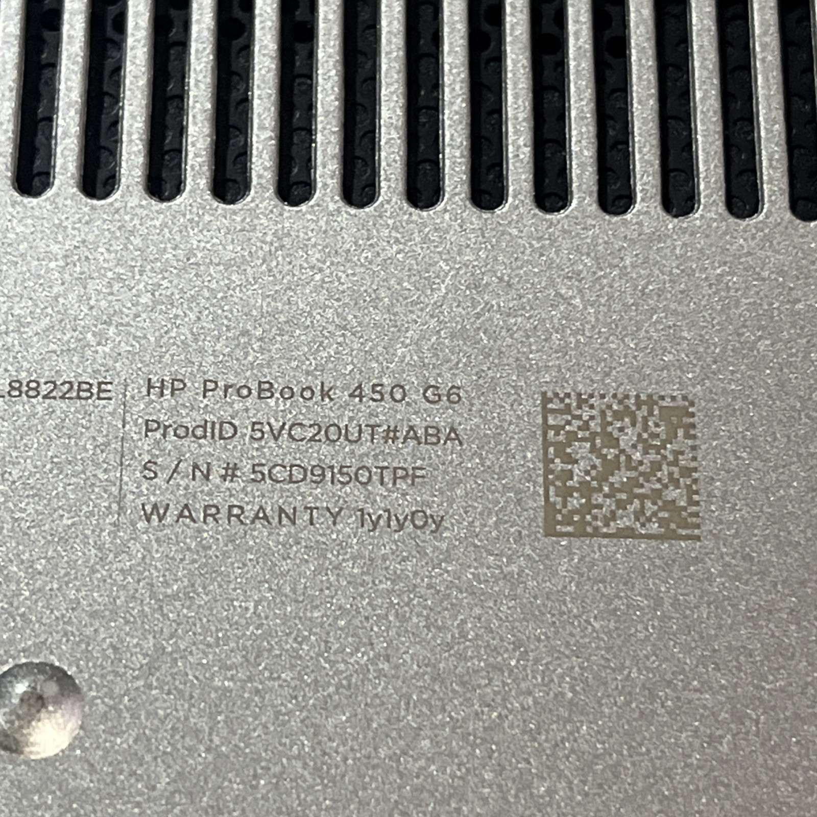 HP PROBOOK 450 G6 INTEL CORE I3-8145U 2.10GHZ 16GB RAM NO HD