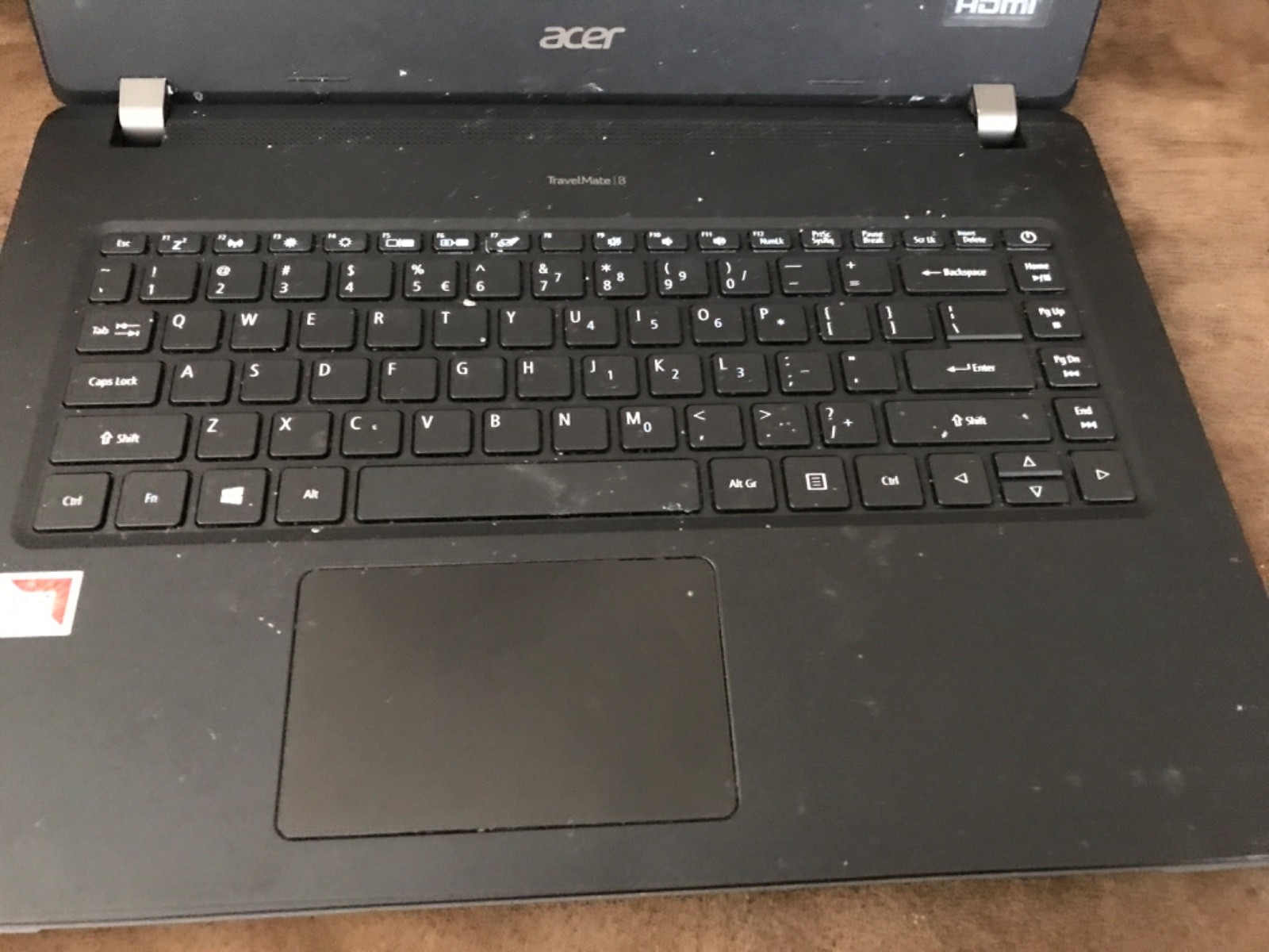 acer travelmate Laptop B114 AMD A4 60GB SSD Bad Screen