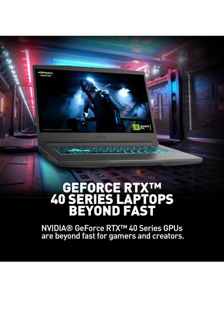 MSI Thin 15 B13VE 15.6″ 144Hz Laptop Intel Core i5-13420H 16GB 512GB RTX 4050
