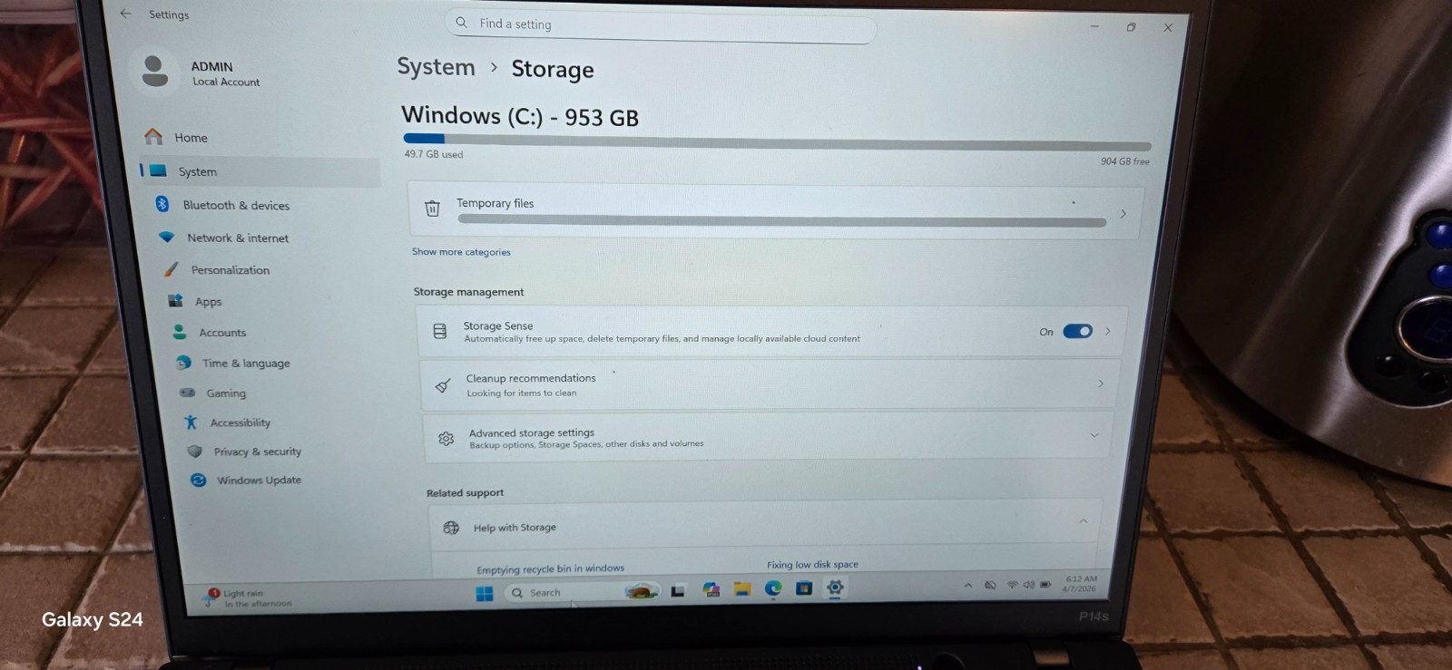 Reconditioned Lenovo ThinkPad P14s Gen 3 i7‑1280P vPro • 32GB • 1TB SSD Win 11