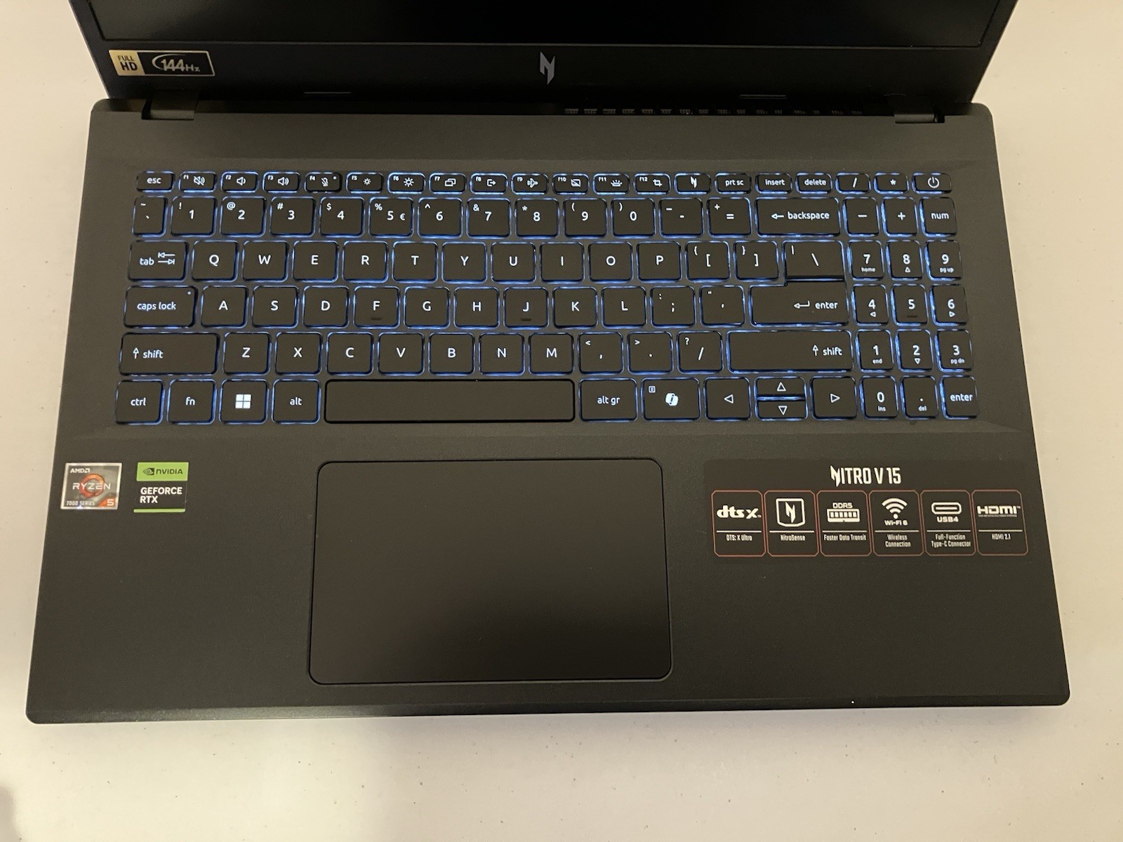 ACER Nitro ANV15-41-R2Y3 Laptop Ryzen 5 7535HS RTX 4050 (For Parts or Repair)