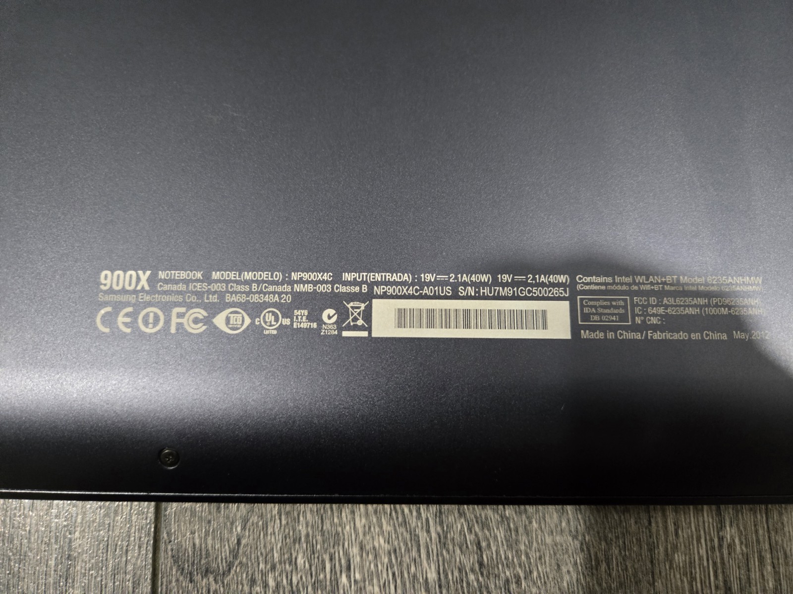 Samsung Series 9 Ultrabook 15″ Laptop Bundle With Case And Charger