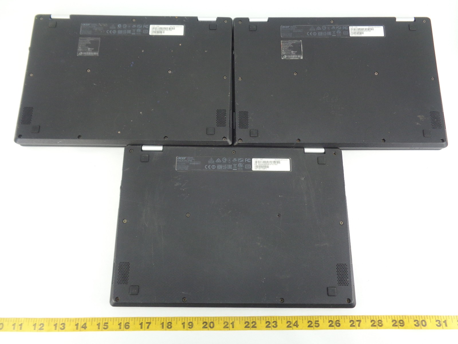 Lot of 3 Acer R11 C738T 2-in-1 Chromebook Laptop Tablet Touchscreen with Charger