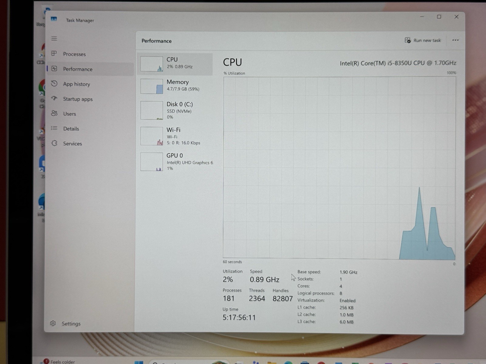 Microsoft Surface Book 2 13.5” i5 8350U 1.7GHz 8GB RAM 256GB 2 In 1 Laptop