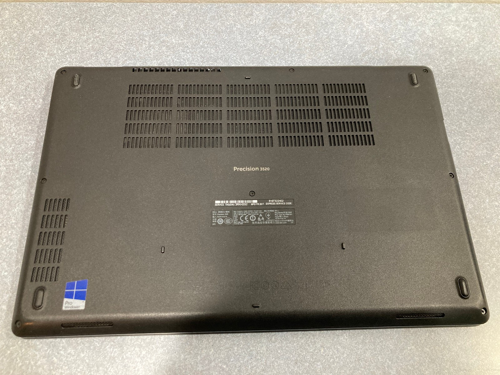 Dell Precision 3520 i7-7820HQ 15.6″ Laptop 16GB RAM 256GB NVMe SSD Quadro M620