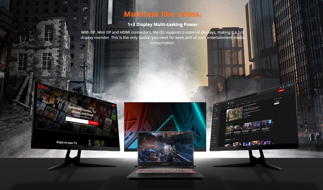 GIGABYTE 15.6″ 240Hz IPS i5-10500H RTX-3060 Gaming Laptop 16GB-RAM 512GB-NVMe