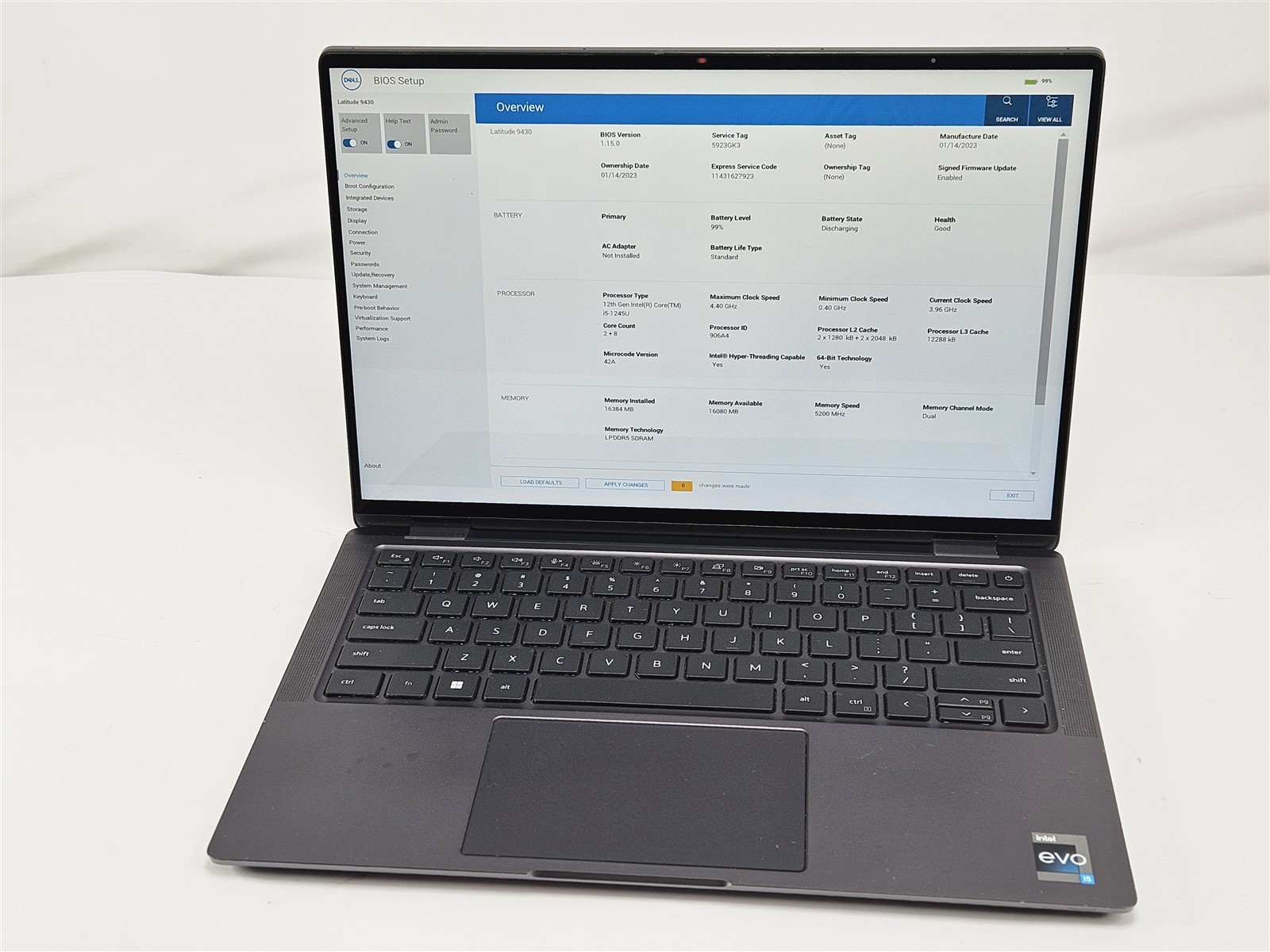 Dell Latitude 9430 Convertible i5-1245U 16GB 256GB SSD 2560×1600 14″ Touch