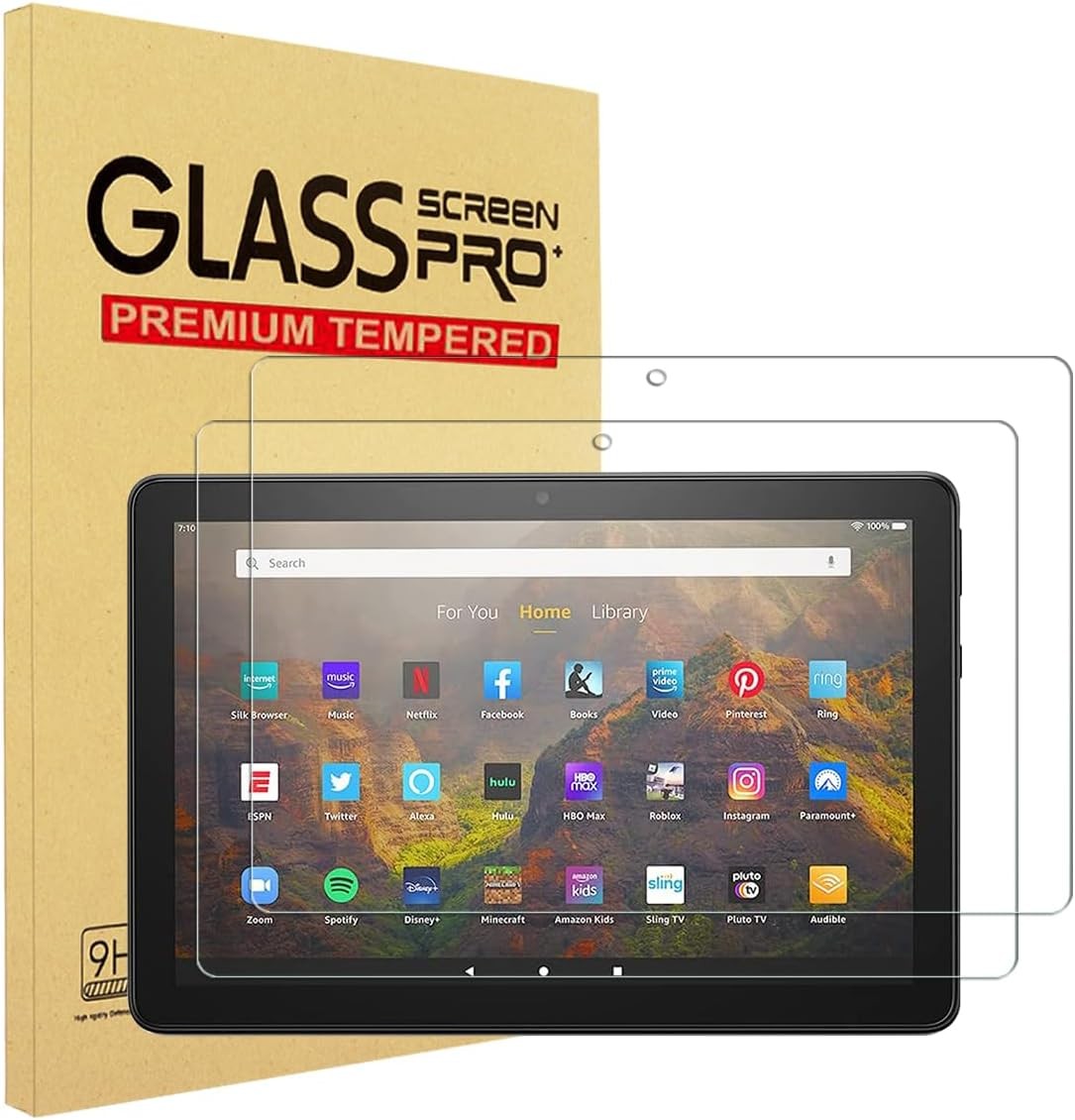 Tempered Glass Screen Protector for Fire HD 8 tablet 8 inch (14th/12th/10th Gen)