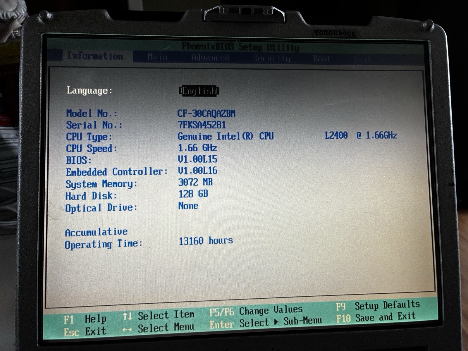 Panasonic Toughbook CF-30 MK1 | 3GB RAM | 120GB SSD | Win XP SP3 | No AC⁠