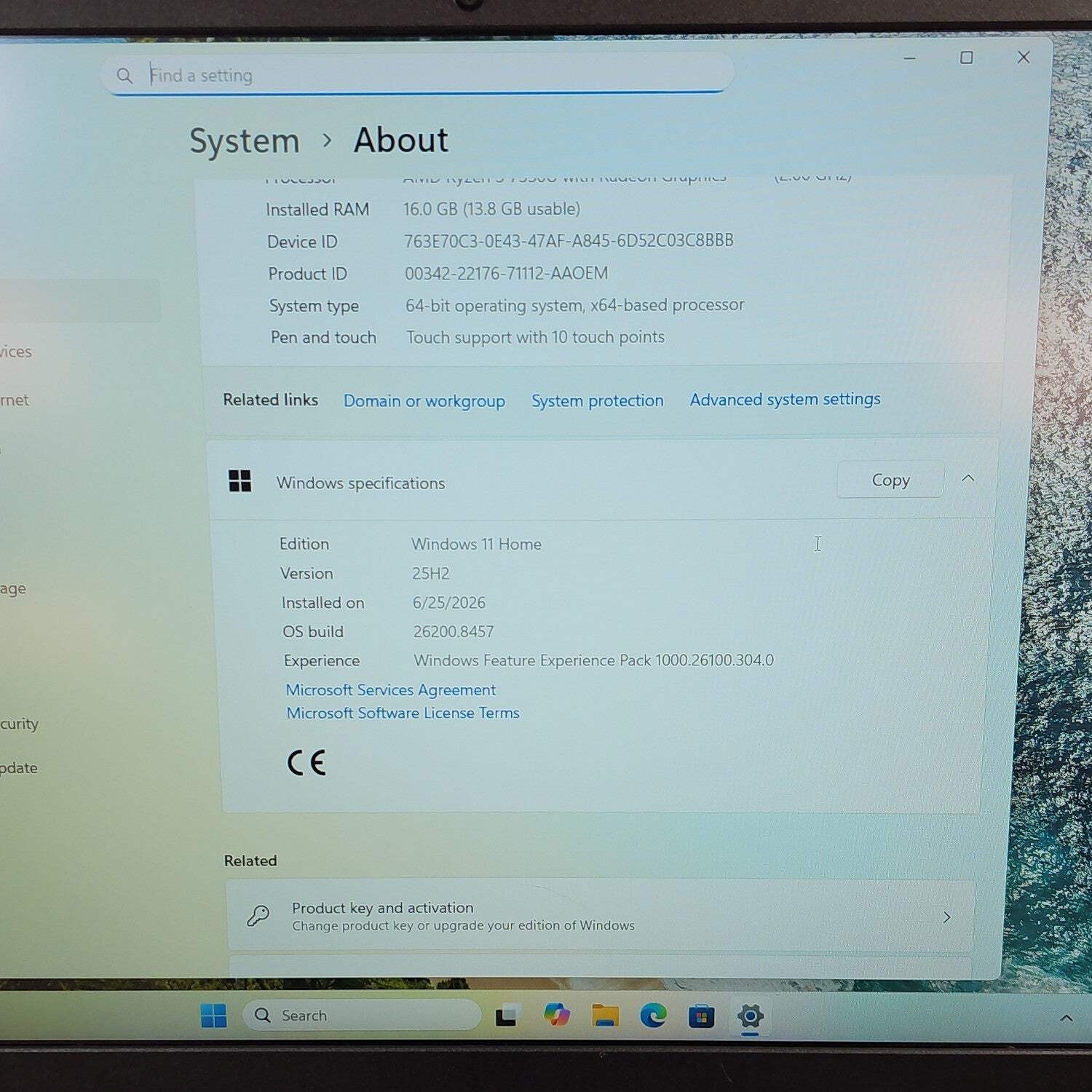 Lenovo IdeaPad Slim 3 82xm 15.3 Ryzen 5 7530U 2.0GHz 16GB RAM 512GB SSD