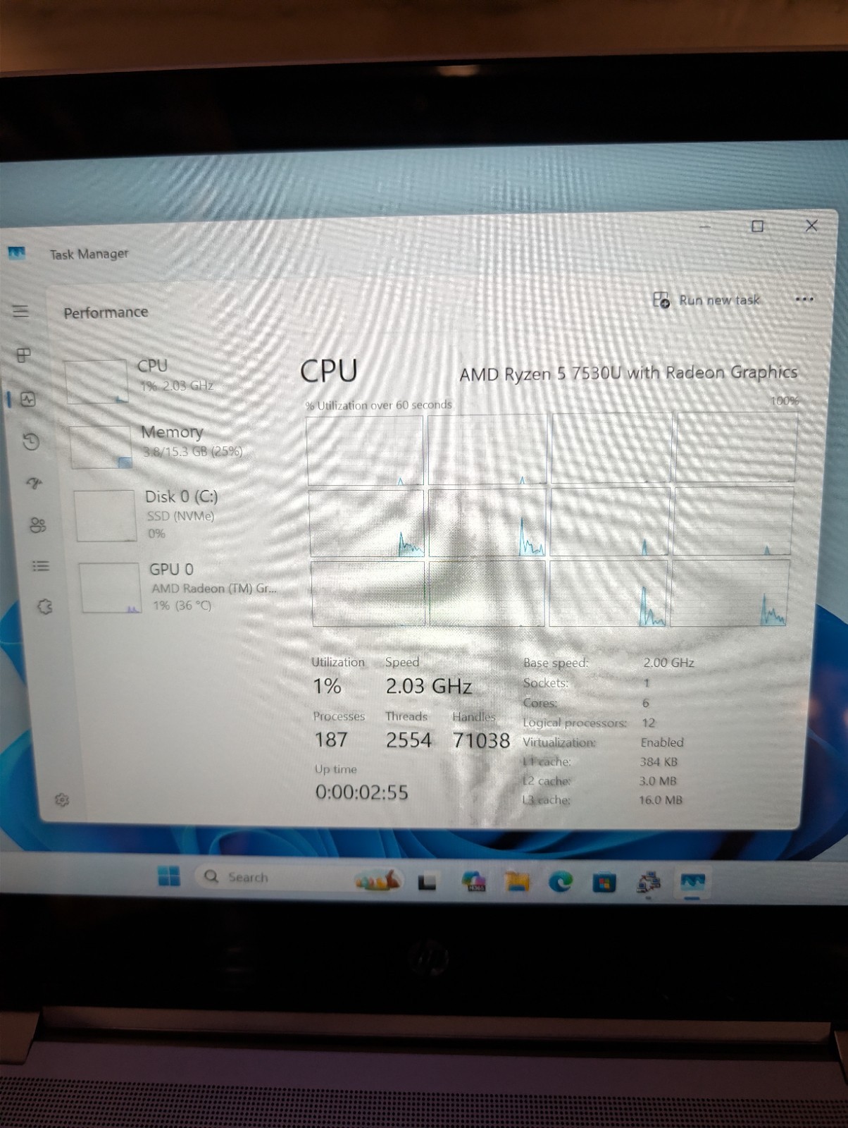HP Pro x360 435 G10 13.3″ Ryzen 5 7530U 16GB RAM 256GB SSD Windows 11 Pro